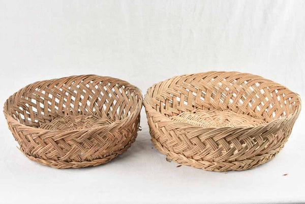 Pair of wicker baskets - 19¾"