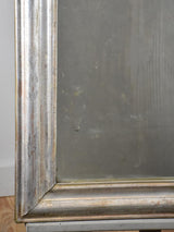 Antique French Louis Philippe mirror with silver frame 26" x 35"