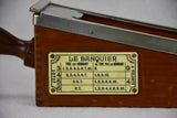 1930's Parisian casino playing card dispenser - bronze & mahogany