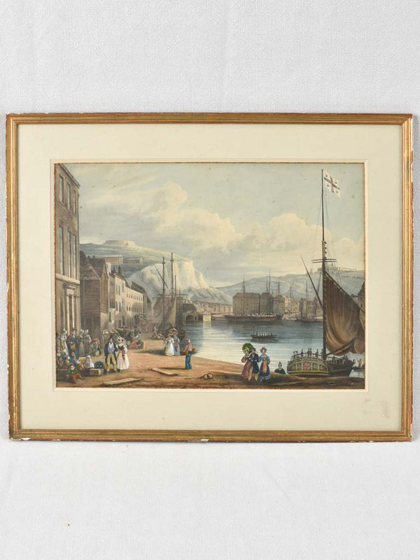 19th century maritime painting 18" x 22½"