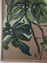 Monstera by Caroline Beauzon - gray 34¼" x 24½"