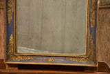 Early 19th century French restoration mirror with blue patina