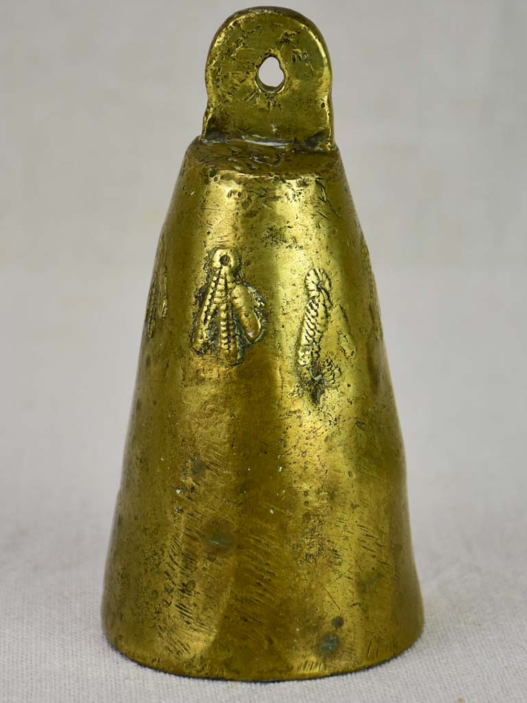Antique Bronze French Goat's Bell