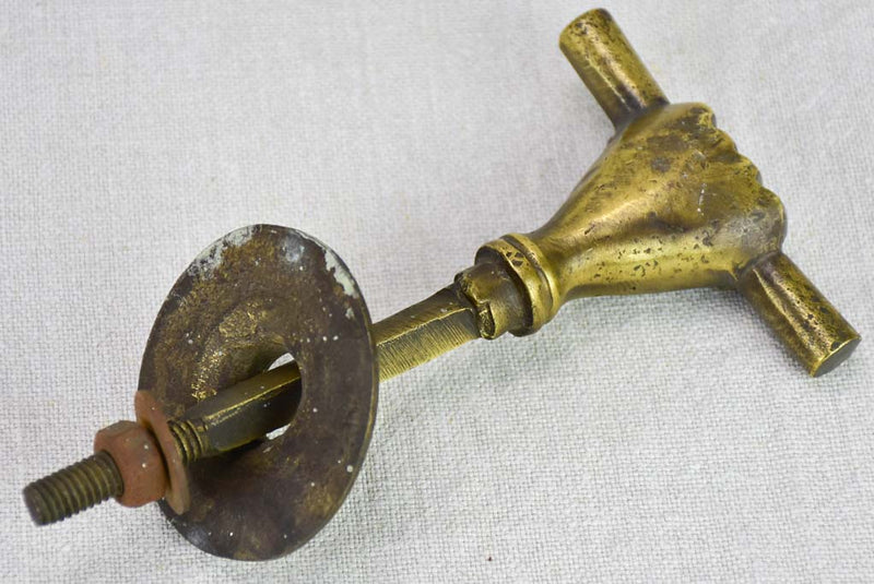 Four 19th Century english door handles in the shape of hands