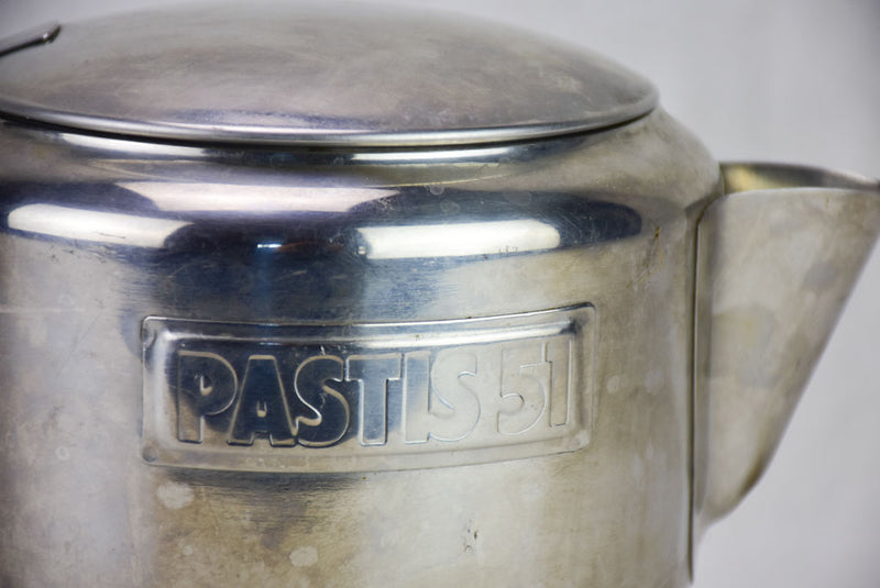 1960's Pastis 51 water pitcher - stainless steel