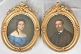 Nineteenth-century Pastel Authored Portraits Elegant
