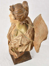 Influential Austrian Terracotta Lady Sculpture