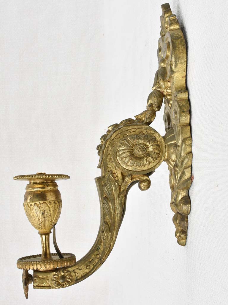 Antique Louis XVI Bronze Sconces