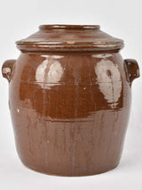 Handsomely aged large-scale preservation pot