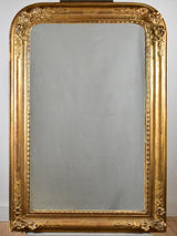 Antique French mirror with floral frame 28" x 41¼"