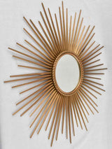 Large gold 1950s Chaty Vallauris mirror - 27½"
