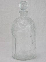 Antique Guerlain perfume bottle with bees and stopper 9"