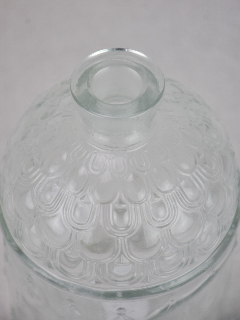 Antique Guerlain perfume bottle with bees and stopper 9"