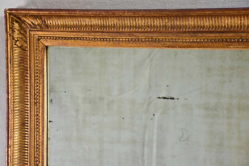 Large 19th-century Louis XVI style gilt mirror 35½" x 46½"