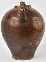 Characterful Glazed Terracotta Preserve Pot