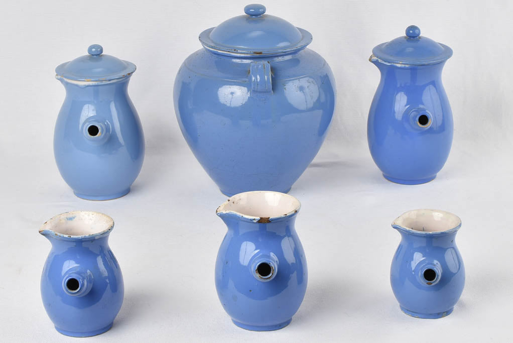 Rusted, Blue Martres-Tolosane Coffee Pot
