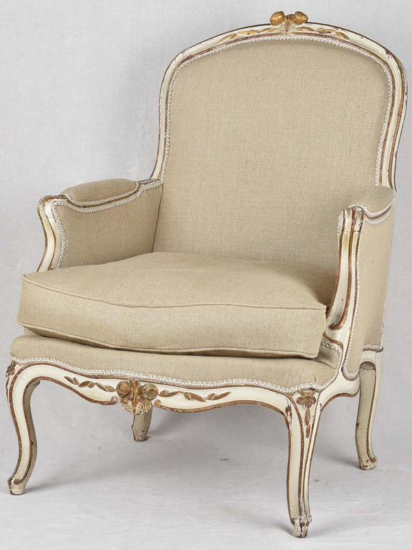 Very large 18th century Louis XV bergère armchair