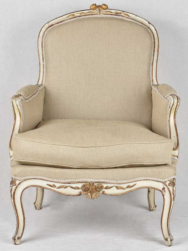 Very large 18th century Louis XV bergère armchair