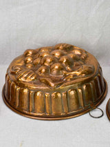 Collection of five late 18th / early 19th century copper cake molds