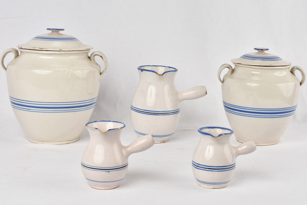 Nineteenth-century French striped coffee pot