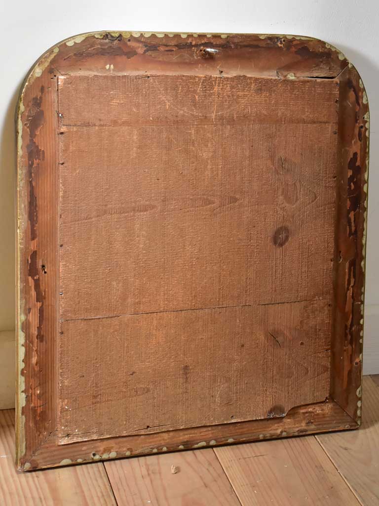 RESERVED Rare small Louis Philippe mirror with silver frame 17¾" x 20"