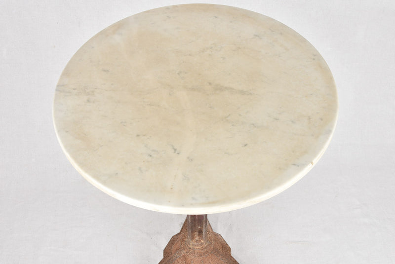 Art Deco bistro table with marble top