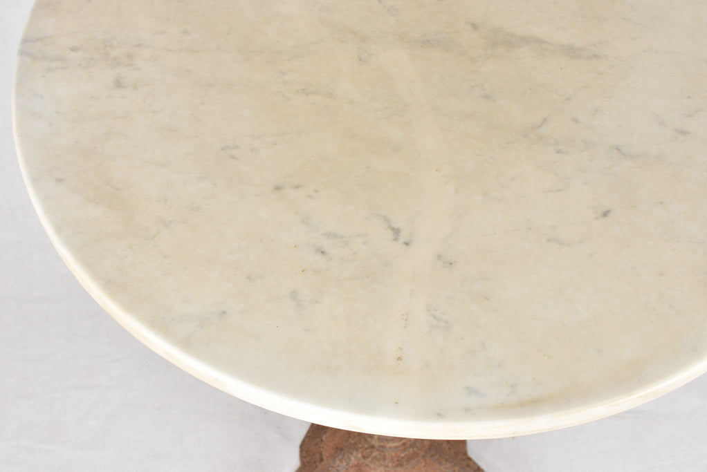 Art Deco bistro table with marble top