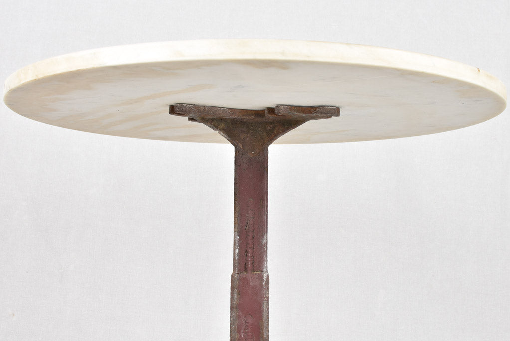 Art Deco bistro table with marble top