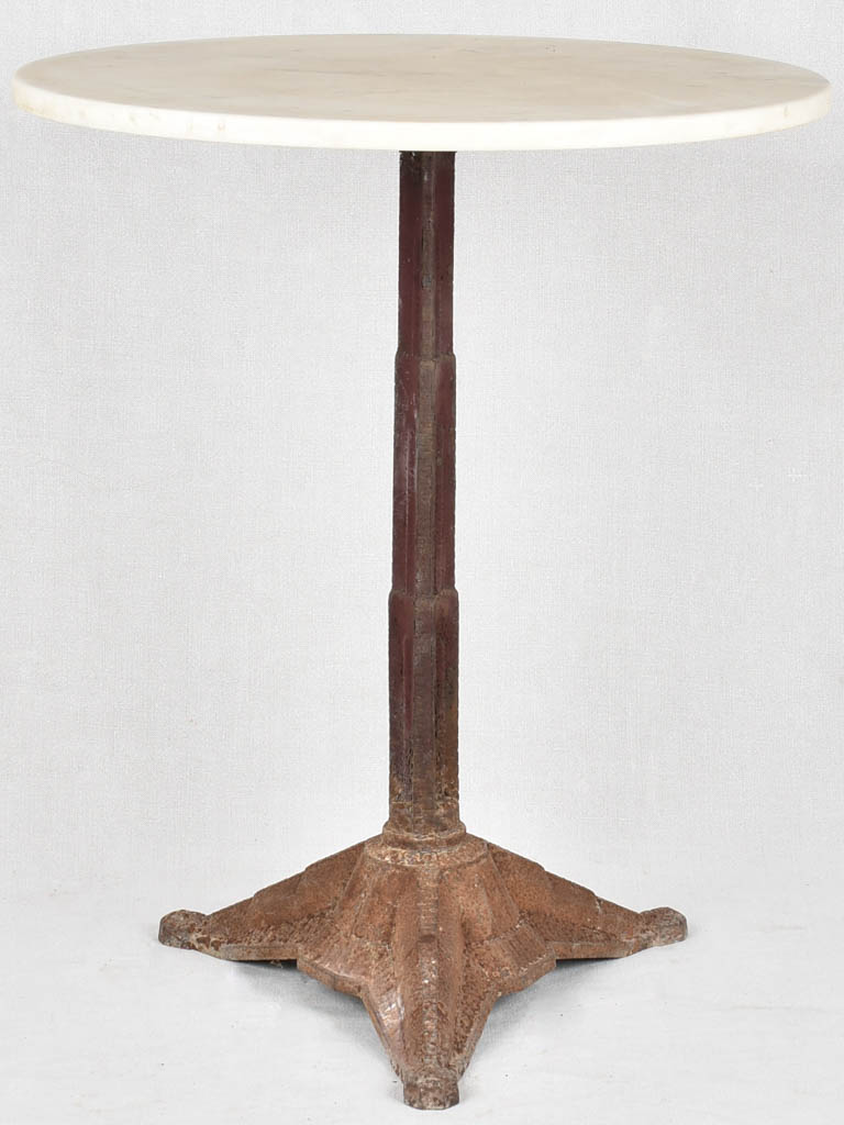 Art Deco bistro table with marble top