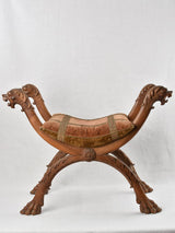 Antique Henri II Decorative Upholstery Stool