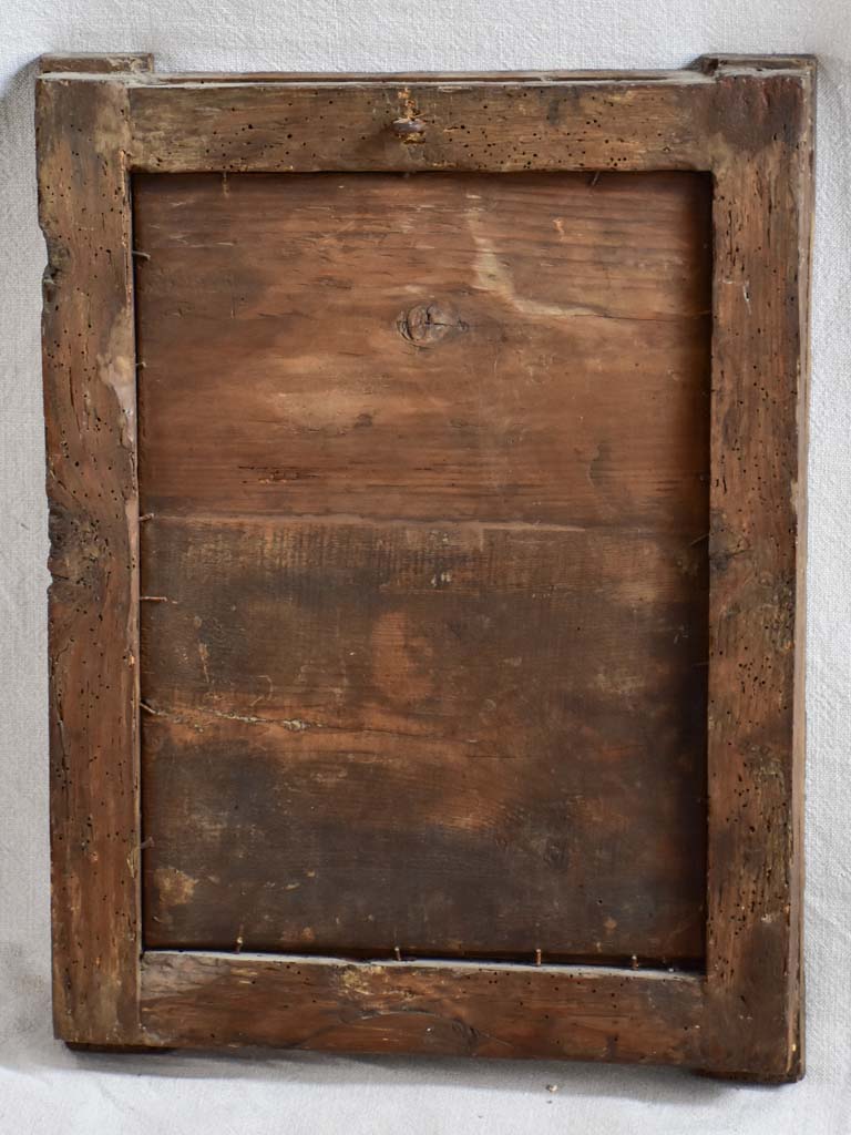 Small 18th-century gilt wood mirror 15" x 20½"