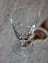 Vintage French crystal stemware collection with ‘V’ monogram