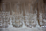 Six large crystal Manhattan highball glasses by St Louis