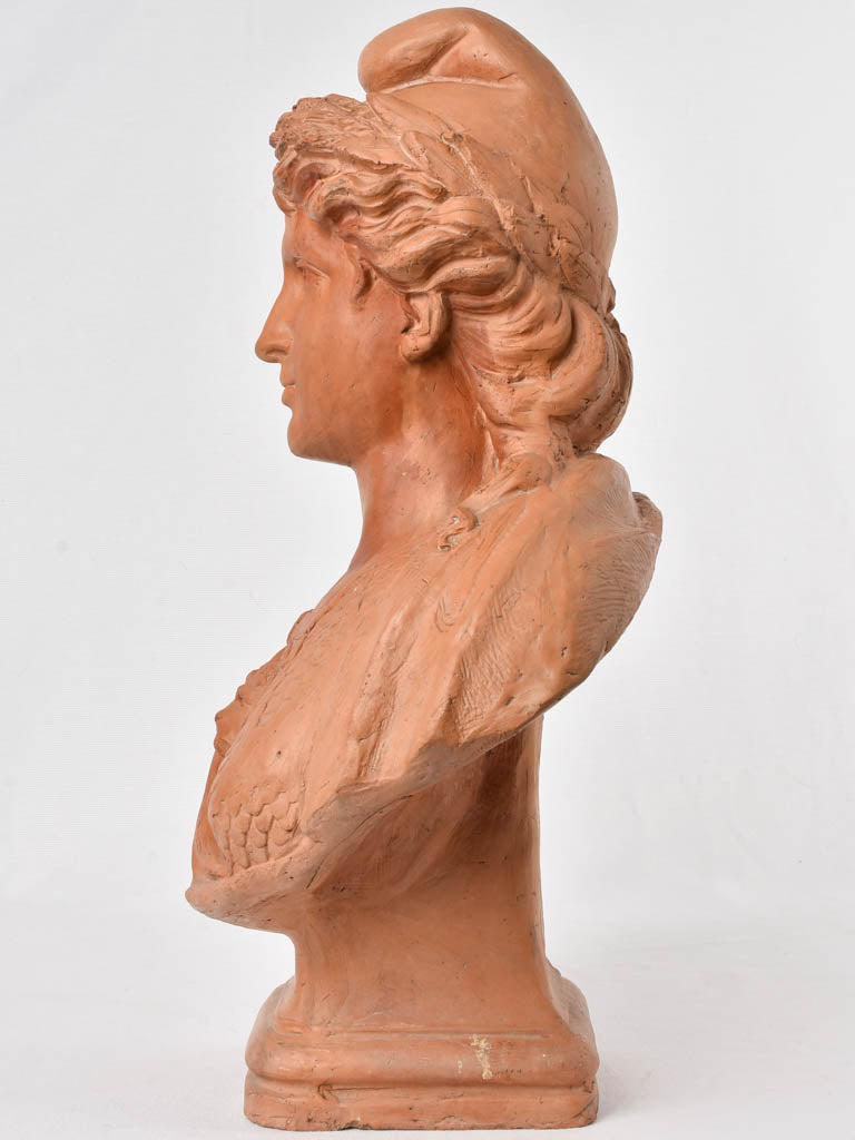 Unsigned clay Marianne bust