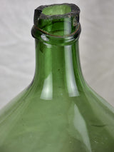 French demijohn bottle - blue / green