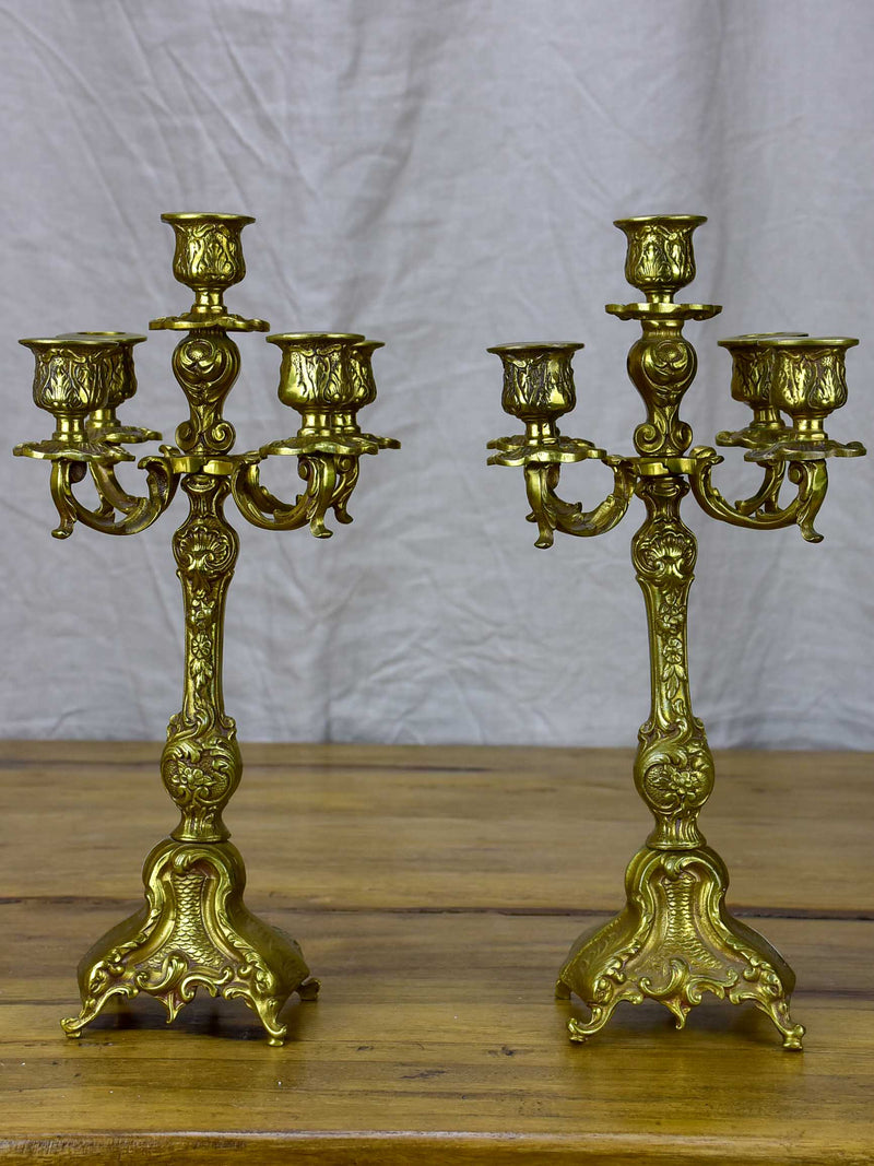 Pair of early 20th Century Belgian candlesticks
