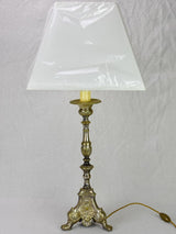 Stunning Silver-Plated 19th Century Lamp