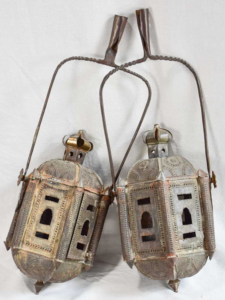 Pair of 18th-century Venetian processional church lanterns