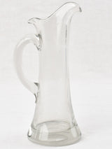 Antique French-blown glass cider pitcher