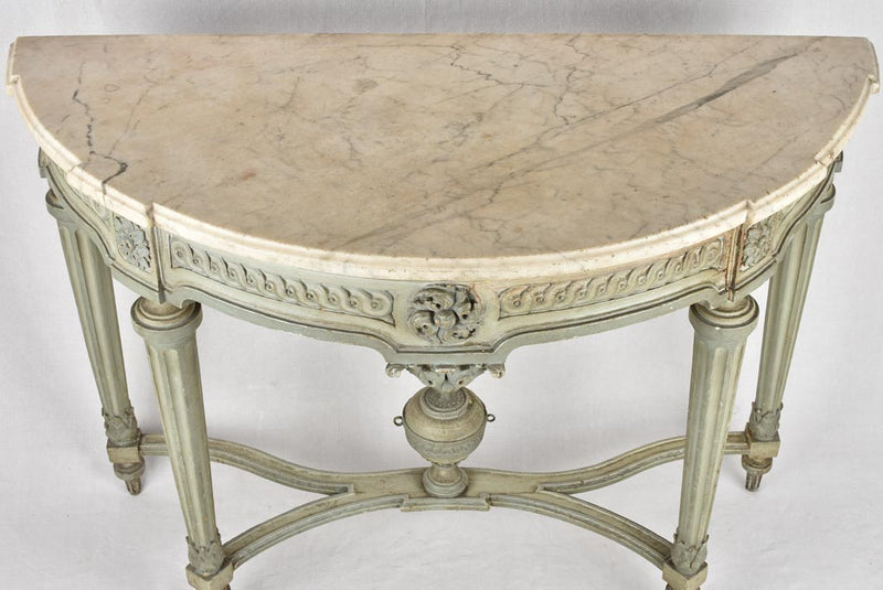 18th century Louis XVI console with marble top 48"