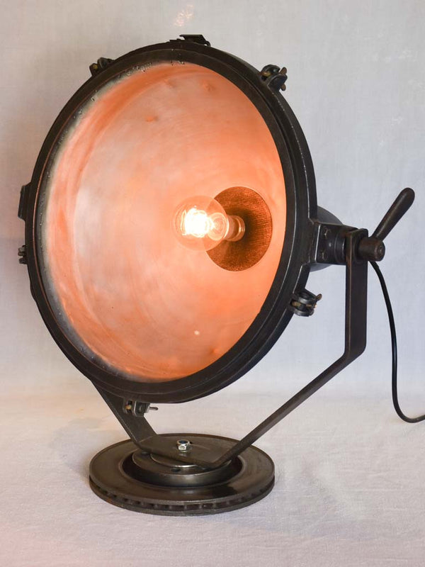 Stunning restored large industrial projector lamp
