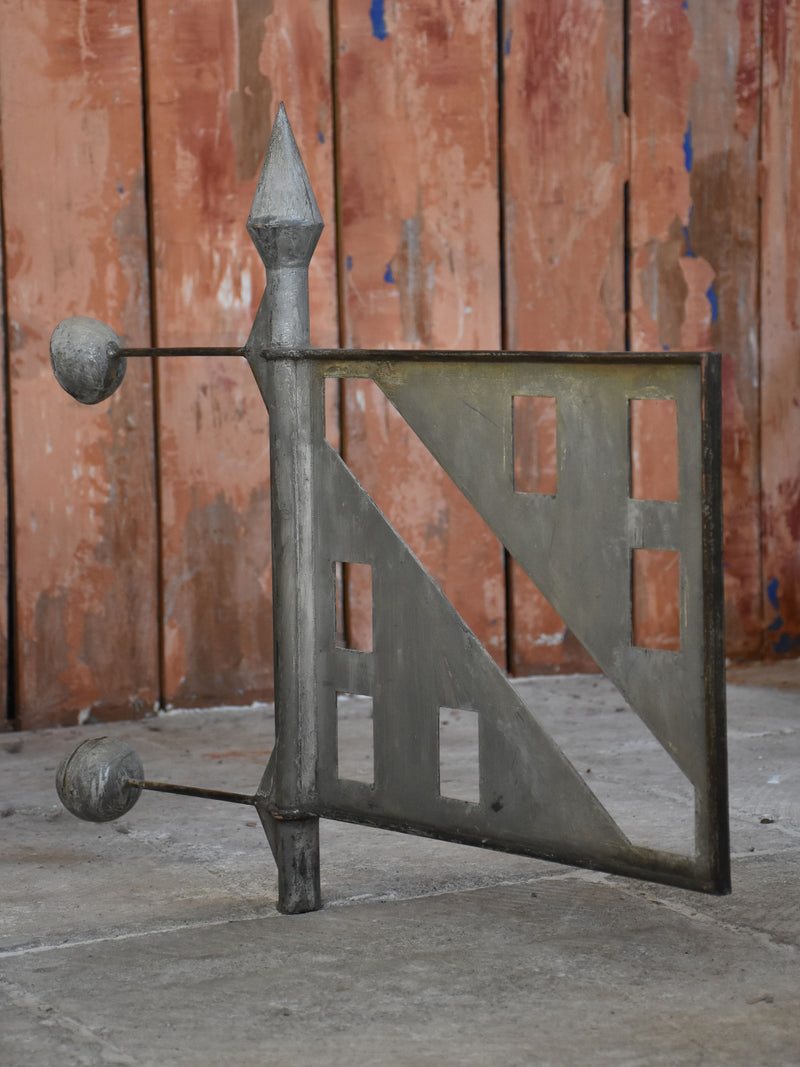 19th century French weathervane flag - zinc