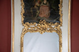 Monumental Louis XV 18th-century trumeau mirror 93¼"