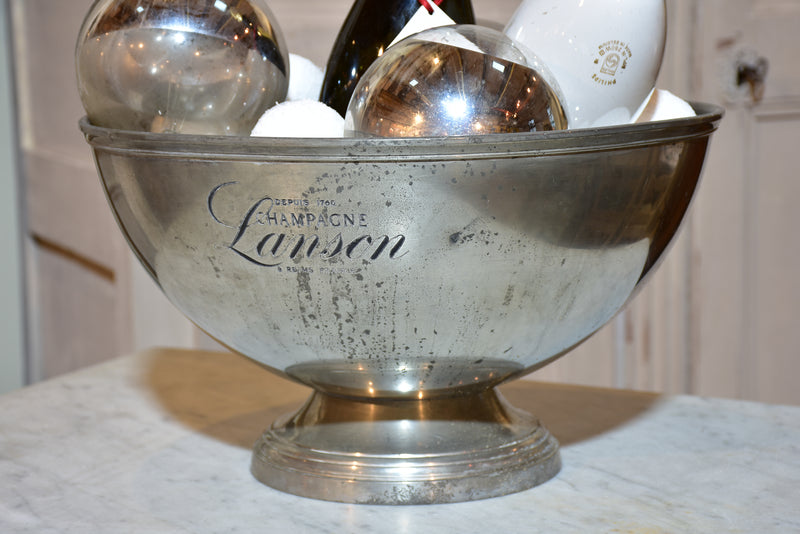 Vintage French Moet and Chandon Pewter Ice Bucket Cooler