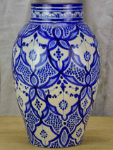 Blue and white jar / vase SAFI 14¼"