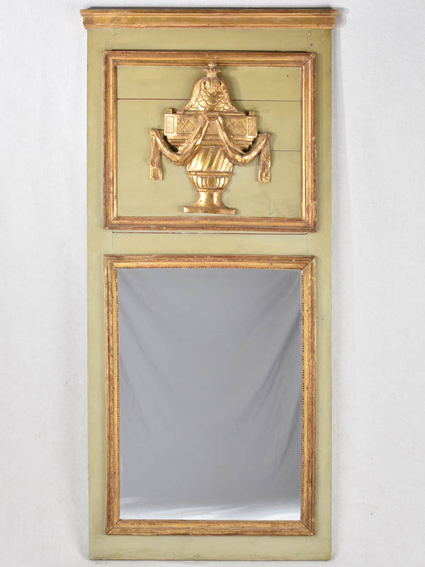 18th century Louis XVI trumeau mirror 29¼" x 62½"