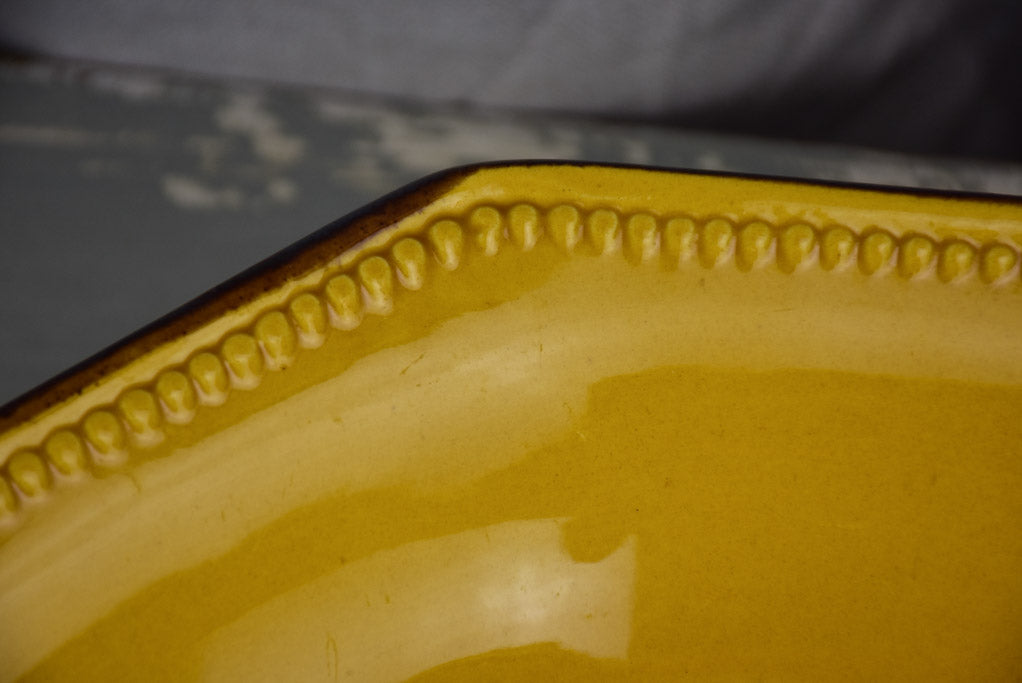 Collection of 12 vintage Dieulefit plates and 1 large salad bowl