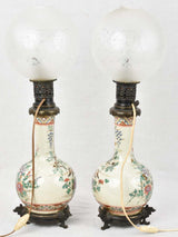 Nineteenth-Century Chinoiserie Decorated Lamps