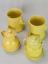 Heavy-Wear Yellow Louis XVI Teapots