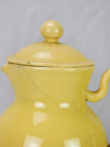 Chipped Ancient Yellow Ware Tea Pots